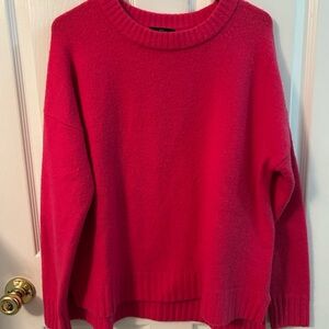 J. Crew Bold Pink Wool/alpaca blend Sweater